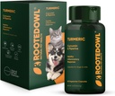 Rooted Owl Turmeric - Kurkuma-Ergänzung für Hunde und Katzen - mit Curcumin, Piperin und Vitamin C für entzündungshemmendes Relief - 60/ct