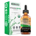 SBR Nutrition MAX Absorption, Vitamin D3 + K2 (MK-7) Flüssigkeitstropfen mit MCT-Öl, Pfefferminz-Flaschen, hilft starke Knochen und gesundes Herz zu unterstützen