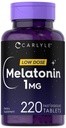 Carlyle Melatonine 1 mg 220 Comprimés à dissolution rapide