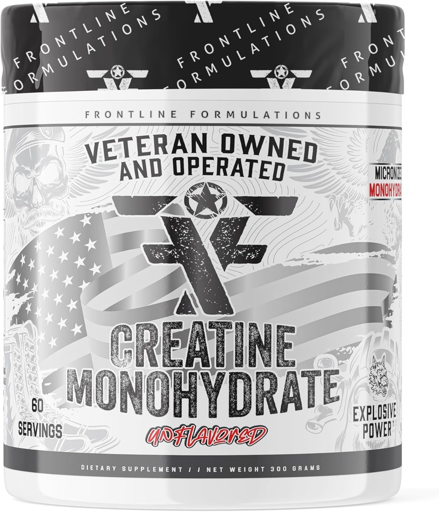 Kreatin Monohydrat, fördert Lean Muskelwachstum, Unflavored, Aids Muskel Erholung, Nach-Workout-Ergänzung, Veteren Eigentümer und betrieben (60 Servierungen, Kreatin Monohydrate)