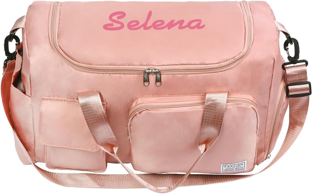 Personalisierte Reise Duffle Tasche für Damen: Wasserdicht Mehrteilig mit Schulterriemen, Geschenk für Reisende Liebhaber