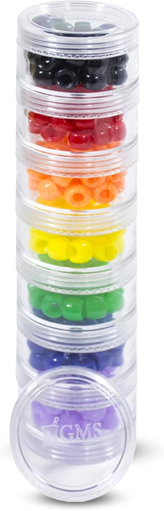 7 Day Medicine Pill Organizer - Stackable Pill Box - Fits Small Tablets & Vitamin Supplements - Keep Your Daily & Weekly Medicine Organized in One Place - Small - Clear