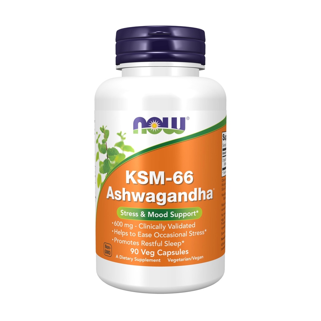 JETZT Ergänzungen, KSM-66 Ashwagandha®, Stress- und Schlafunterstützung, 90 Veg Kapseln