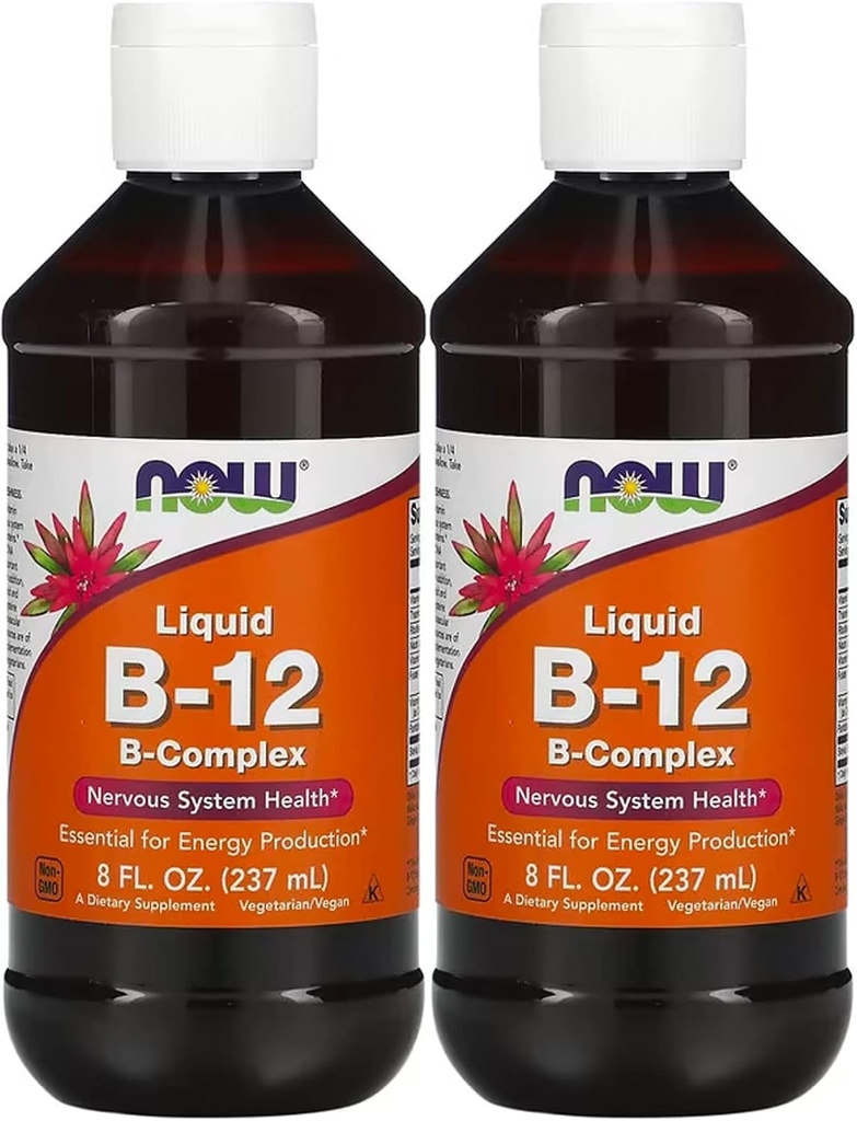 JETZT Lebensmittel Vitamin B-12 Flüssigkeit, 8oz (Pack von 2)