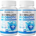 Probiotic 300 Billion CFU - 12 Strains mit Bio-Präbiotika für Digestive & Gut, Immune, Bloating Health - Probiotika für Frauen und Männer - Daily Dairy Free, Regal Stabil - 120 Zähler