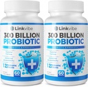 Probiotique 300 milliards CFU - 12 souches avec des prébiotiques organiques pour la santé digestive et gustative, immunitaire, blottissante - probiotiques pour les femmes et les hommes - sans lait quotidien, stable - 120 comtes
