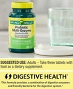 Probiotische Ergänzung mit Verdauungsenzymen für Männer und Frauen, 200 Tabletten - Inklusive Acidophilus, und Präbiotika für Gut Gesundheit und Verdauungsunterstützung | Spring Valley Probiotics Multi-Enzyme