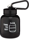 ONMYWHEY - Protein Powder & Supplement Funnel Keychain, Portable To-Go Container for The Gym, Workouts, Fitness, & Travel - TSA Approved, Time To Get Wheysted
