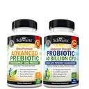 Supplément de santé prébiotique pré-biologique avancé (2 mois d'approvisionnement) et supplément probiotique quotidien de 40 milliards de CFU (2 mois d'approvisionnement)