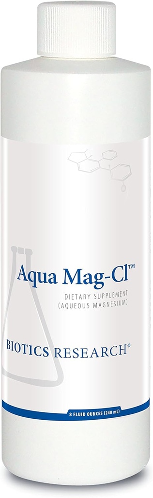 Biotics Research Aqua Mag-ClTM Einfach zu nehmen flüssige Formel, 200 mg Magnesium, Bioverfügbar, fördert Entspannung, Herz-Kreislauf-Gesundheit, Knochenstärke, verbessert Schlaf 8 flüssige Unzen