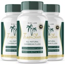 (Official 3 Pack) Tropislim, Tropislim All Natural Caribbean Flush, Weight Loss Supplement, Tropislim Slimming Kapseln für Damen, Gesunder Lebensstil + Leaner Physique, Tropical Reviews (180 Kapseln)