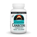 Source Naturelle Charbon - 100% Pure Actived, Aide Digestionnelle - 100 Capsules