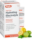 rugby sans sucre hydratant les boîtes de poudre d'électrolyte - Boissons Mélanger les paquets de poudre avec 5 vitamines - Hydratation améliorée - Arôme naturel citron-lime - 10 Stick Packs - 0,45 Oz Chaque (1 Pack)