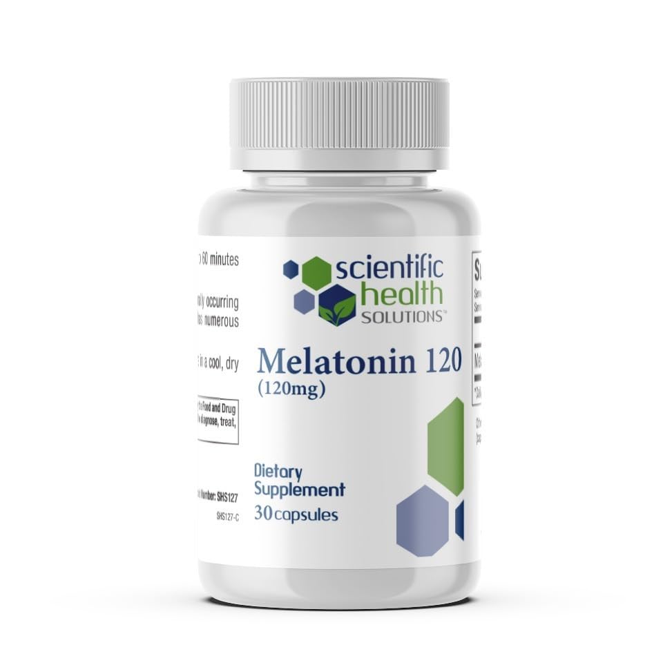 Melatonin 120mg | Single-Dose Melatonin in Easy-to-Swallow Kapseln | Vegan, Non-GMO & Gluten-Free | US-Made Extra Strength Melatonin