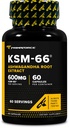 Primaforce KSM-66 Ashwagandha Root Extract (600mg) 60 Veggie Kapseln - 5% Withanolides mit BioPerine