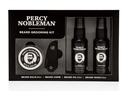 Percy Nobleman Kit de grooming pour barbe - Huile de barbe parfumée signature 50ml, laver 50ml, baume 20ml et peigne
