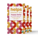 HELPS TEAS | Hilft Happy Belly Tea | Bio Kräutertee mit grünem Anis, Kamille, Minze und Turmeric | 16 Teebeutel - Pack von 3 |