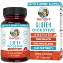 MaryRuth Organics Gluten Enzyme Kapseln | Enzymergänzung für Gut Gesundheit Unterstützung | Gluten Verdauung | & Nährstoffabsorption | Vegan | Glutenfrei | 60 Zähler