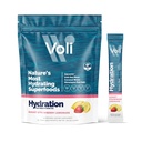 Voli Electrolytes Powder Packets.com Non ajouté Sucre Electrolyte Drink Mix pour l'hydratation.com Keto & Fasting Friendly, Natural Superfoods & Minerals.com Cimonade aux fraises, 15-Count