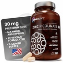 OmniBiotics Zink Picolinate 30mg Supplement – Hohe Absorption Zink für Immunsystem, Gesunde Haut und Energie Unterstützung – 180 Vegan Kapseln