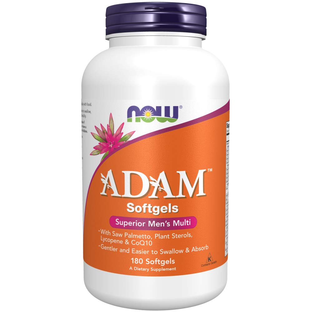 JETZT Lebensmittel AdamTM Men's Multiple Vitamin -Softgels,180 Count (Pack von 1)