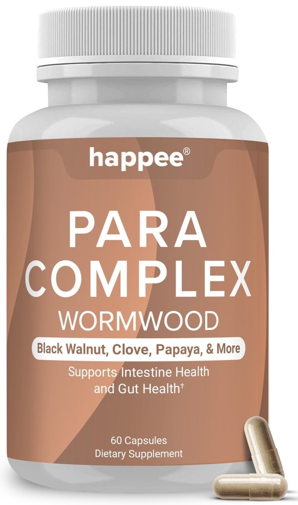 ParaComplex Intestinal Guard for Humans - para Purge Herbal Cleanse for Gut Health & Digestive Balance - mit Wormwood, Black Walnut, Garlic & More - 60 Kapseln