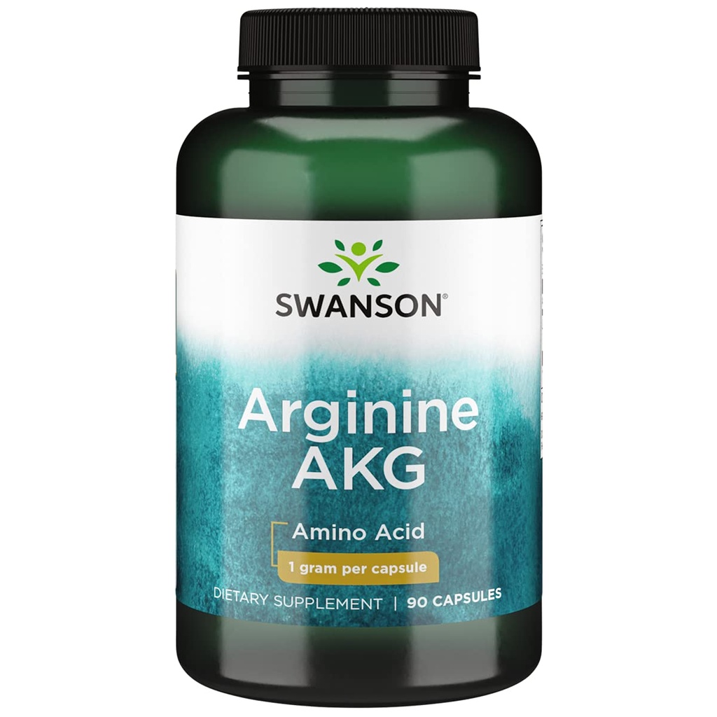 Swanson Amino Acid Maximum Strength Arginin Akg Nitric Oxid Enhancer 1000 Milligramme 90 Kapseln