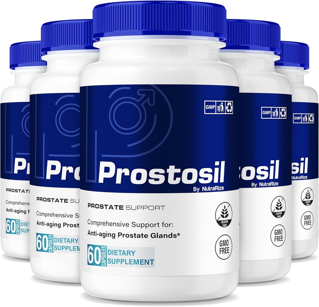 (5 Pack) Prostosil Kapseln, Alle natürlichen Formel für Prostata-Gesundheitsunterstützung, maximale Stärke Kräuterergänzung für die Kontrolle und allgemeine Gesundheit, Prosto sil Vitamin Pills Offizielle Bewertung (300 Kapseln)