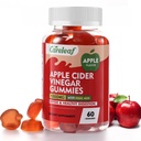 Apfel Apfelessig Gummi 60 Zähler 1000mg AVC mit Vitamin B6 Vitamin B12 für Stoffwechsel, Verdauung, Detox, Gut & Immune Gesundheit
