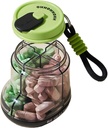 Pill Organizer, Portable Pill Dispenser, Vita-min Organizer, Reise-Gehäuse für Medikamente und Ergänzung, Pill Sorter, kleine Pillenhalter Flasche mit 4 Komponenten