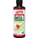 Barlean's Vegan Omega 3 6 9 L'huile de lin supplément liquide, smoothie de banane de fraise, huile de lin avec 2 968 mg ALA acide gras, non-OGM et sans gluten, 16 oz