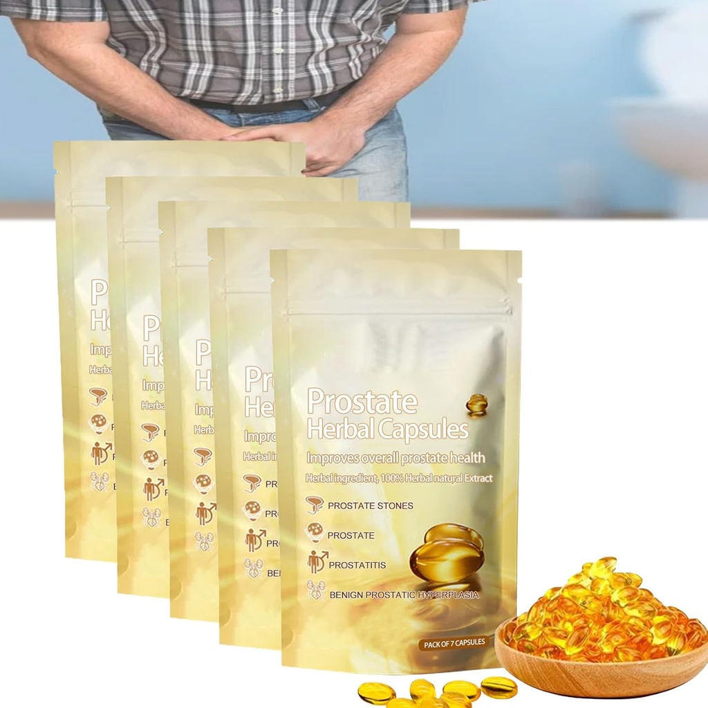 FemiPure Natürliche Prostata Kräuterkapseln, 7pcs/Bag Femipure Prostata natürliche Kräuterkapseln, Prostata natürliche Kräuterkapseln (5pcs)