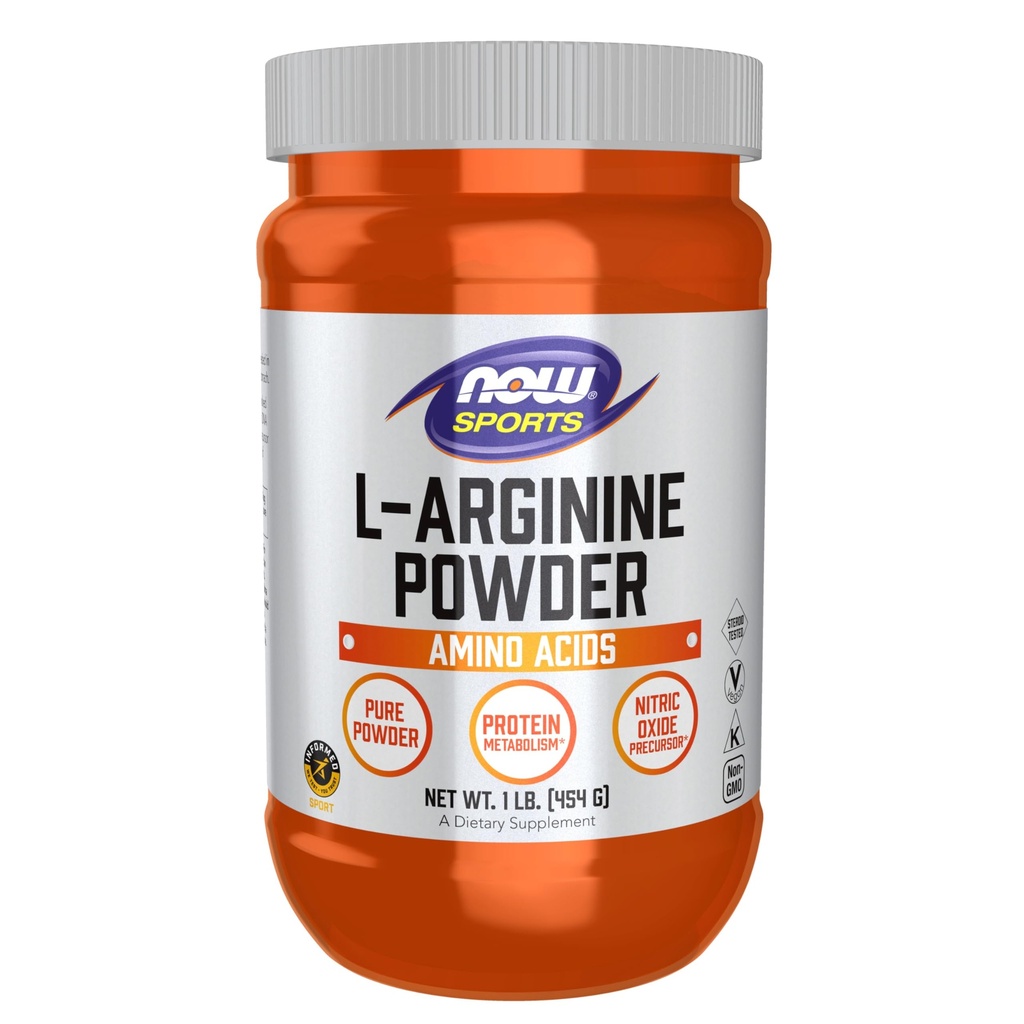 JETZT Sporternährung, L-Arginin-Pulver, Nitric Oxid Precursor, Aminosäuren, 1-Pound