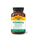 Country Life Vitamin D3 10.000 IU – Hohe Potenz, Non-Fish Source | Knochen, Immun- & Colon Health Support | 60 Softgels | Certified Gluten-Free, Clean Formula mit MCT-Öl für bessere Absorption