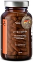 Vitex Berry - Premium Chasteberry 4:1 Extrakt (Vitex Agnus Castus) - Menopause & PMS Support - Hormon Balance für Damen - 180 Kapseln - 6 Monate Versorgung - Made in Germany