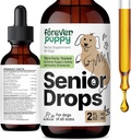 Forever Puppy Senior Dogs Drops - Immun- & Gehirn-Support-Komplex für ältere Hunde aller Rassen & Größen - Vitamine und Ergänzungen für ältere Tiere - Nahrungsergänzungsmittel - 2 oz