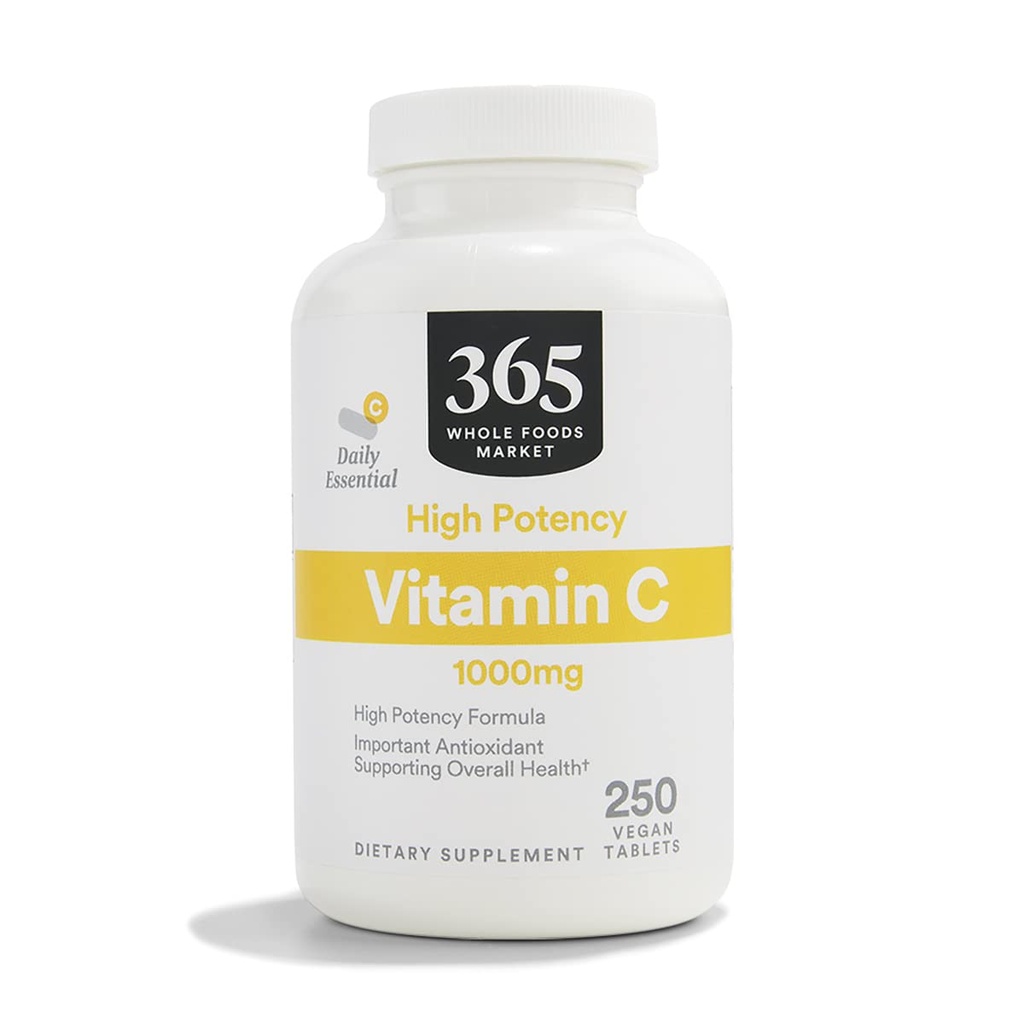 365 Von ganzem Lebensmittelmarkt, Vitamin C 1000Mg, 250 Count