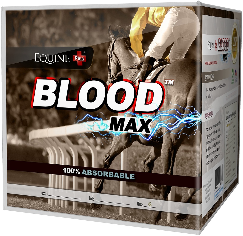 (6 lbs) - Constructeur de cellules sanguines rouges performantes pour chevaux - 100 % de vitamines complexes en fer, cuivre, zinc et B