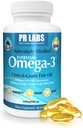 PR Labs - Jeden Tag Omega-3 klinische Grad Fischöl-Ergänzung für Männer - Fördert Herz, Gehirn, Immun und Gelenkunterstützung - Sustainable Sourced und Molecularly Distilled - 1800mg EPA und DHA - 1 Pack