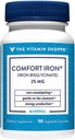 Vitamin Shoppe Comfort Iron 25MG, klinisch untersucht Eisen-Biglycinat, Energieproduktion & Immununterstützung, Gentle & Non-Constipating Supplement (90 Veggie Kapseln)