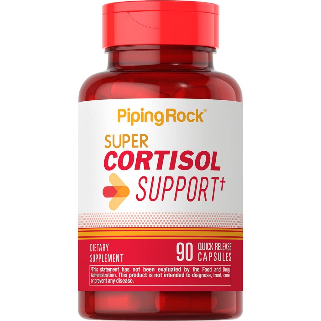 Piping Rock Cortisol Manager Supplement | 90 Kapseln | Unterstützung für Frauen und Männer | Non-GMO, Gluten kostenlos