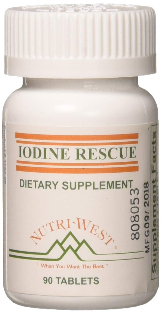 Iodine Rescue 90 Tabletten von Nutri West von Nutri-West