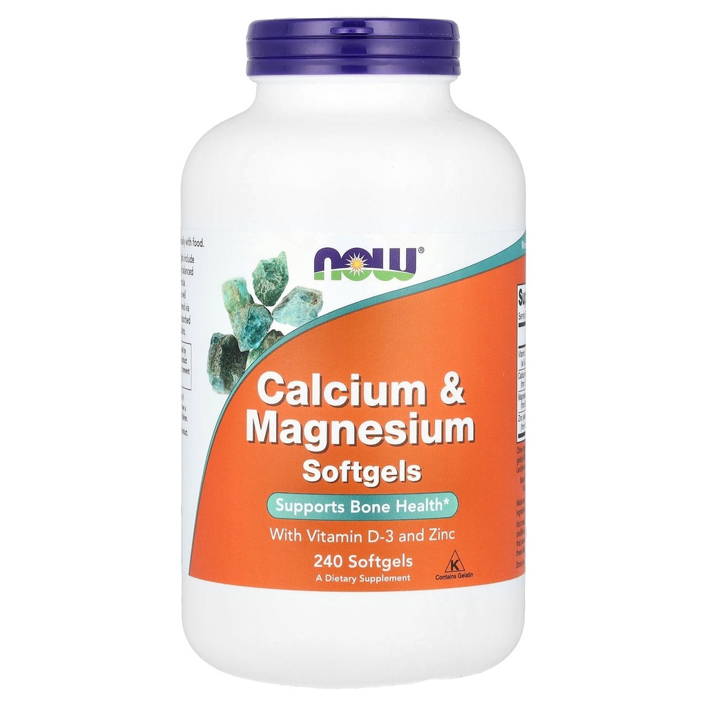 Nourriture, calcium et magnésium + D - 240 Softgels