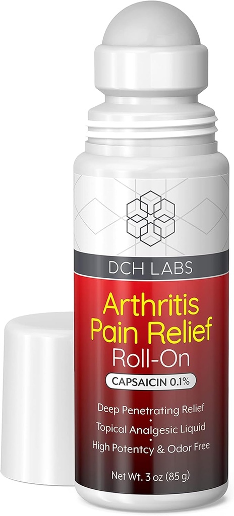 Wärmende Arthritis Schmerzlinderung Roll-on, Tief eindringende Capsaicin blockiert Ihr Muskel & Gelenk Schmerz Messenger, für Hände, Handgelenk, Füße, Knie & Back, 3 Unzen