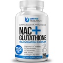 Advanced Complex-NAC Supplement (N-Acetyl L-Cystein) 600mg mit L-Glutathione 500mg und Milchdistle Extract-Potent Antioxidant-Immun-Funktionsunterstützung Respiratory Health-Promotes Liver Kidney Detox