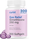 Curist Gas Relief Simethicone 250 mg Softgels (300 Zähler) - Verdauungshilfe, Bloating Relief & Anti Flatulence Gas Pillen für Erwachsene hilft Gas und Bloating Relief (300 weiche Gele)