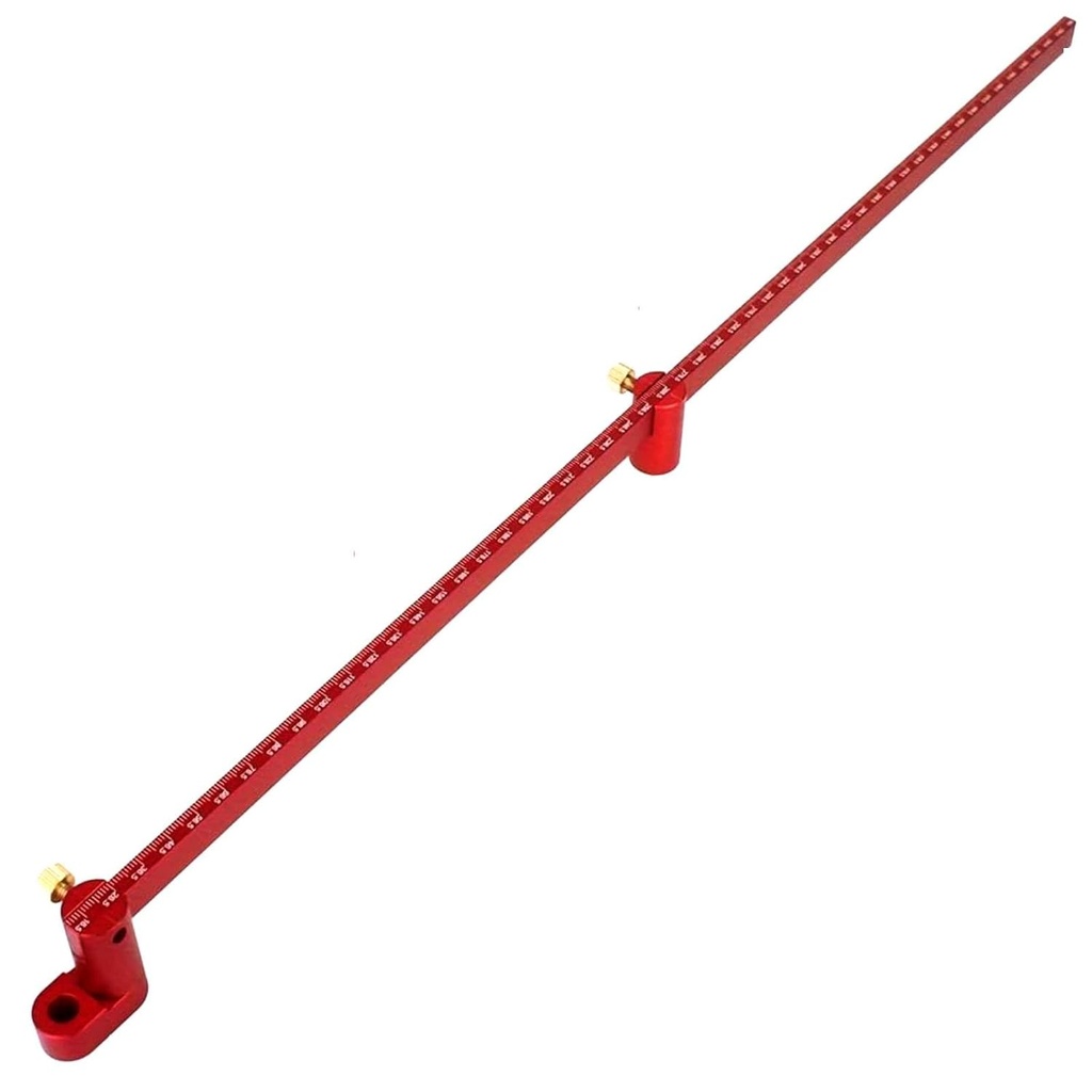 Boussole en cercle de 550mm, gros boussole en bois, outil de dessin (rouge)