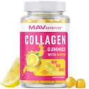 Kollagengummis für Frauen | 200mg hydrolysiertes Kollagen + 2500mcg Biotin, mit Vitamin C, E & Zink | Anti Aging, Haarwachstum, Haut, Starke Nägel | Non-GMO Gummy Vitamin Supplements | 60 Count