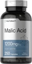 Horbäach Capsules d'acide malique 1200 mg 250 Count.