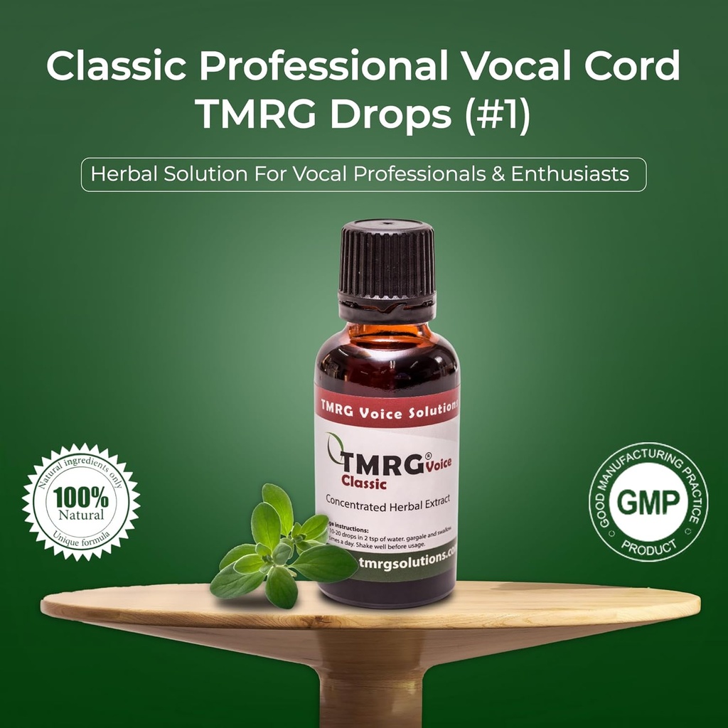 Classic Professional Vocal Cord Remedy 100% Natürliche Kräuter Voice Supplement Tropfen für Sore Throat hoarse Voice Hoarseness Vocal Schaden Vocal Reparatur Vocal Probleme gekröpfte Stimme (15ml)